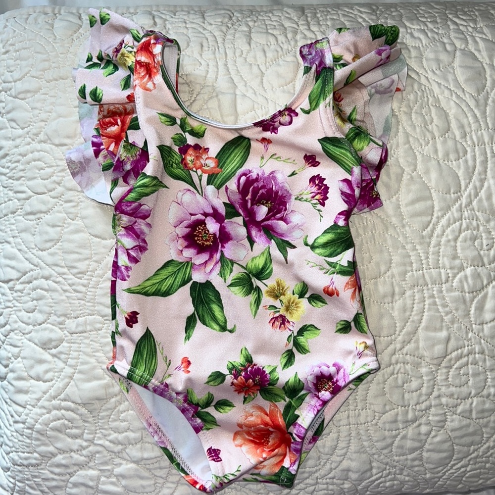 Janie and jack swim suit baby ruffle